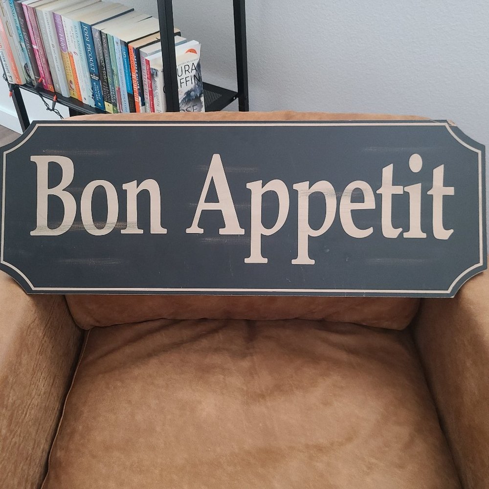 Bon Appetit sign
